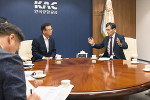 이기재 양천구청장, 김원준 사장 만나 공항소음 저감·주민 지원 방안 제안