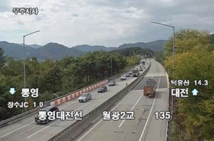 [속보] 통영대전고속도로 장수 구간 5중 추돌...현재 통제 중